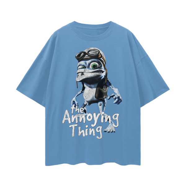 Crazy Frog Meme T-Shirt: Nostalgic 2000s Internetcore Tee The Annoying Thing 100% Cotton Unisex Loose Fit
