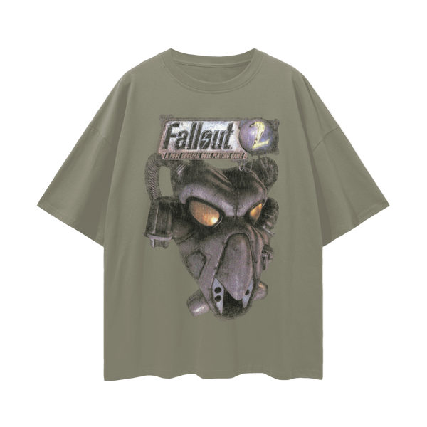 Fallout 2 Vintage Wash T-Shirt: CRPG Game Tee, 100% Cotton