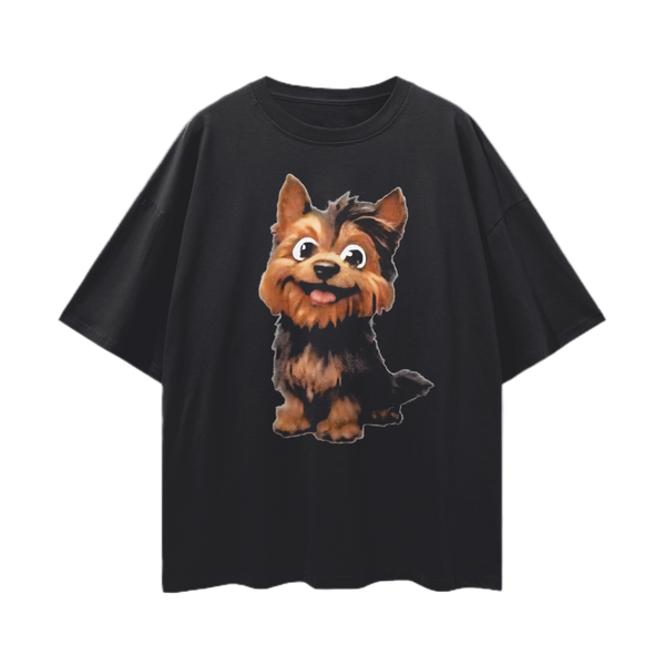 Gleeful All-Knowing Animal Awesome Oversize Deep Drop Shoulder Tee - 100% Cotton Unisex Loose Fit, High-Quality Print, Soft Feel