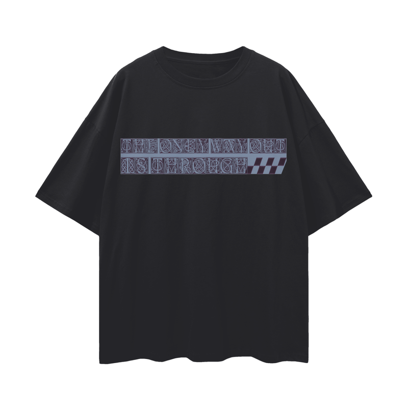 Glyph Quote Oversize Tee - 190 GSM Premium 100% Cotton Unisex Loose Fit, High-Quality Print, Soft Feel