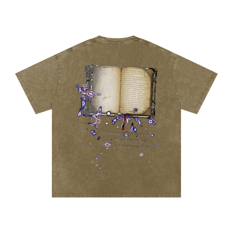 7mrog quote Snow Washed Oversized Cotton T-Shirt