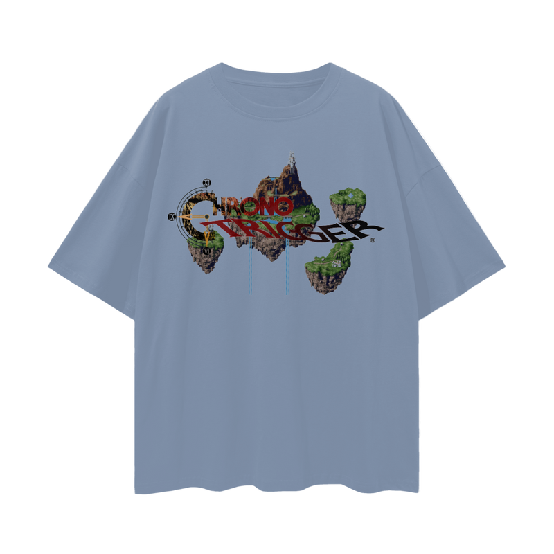 Chrono Trigger Zeal T-Shirt – Oversized RPG Classic Tee, 100% Cotton Unisex Loose Fit, Dreamlike Fantasy Aesthetic, High-Quality Print