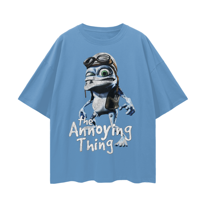 Crazy Frog Meme T-Shirt: Nostalgic 2000s Internetcore Tee The Annoying Thing 100% Cotton Unisex Loose Fit