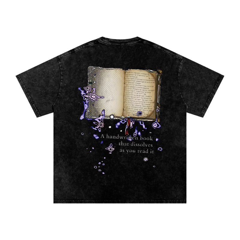 7mrog quote Snow Washed Oversized Cotton T-Shirt