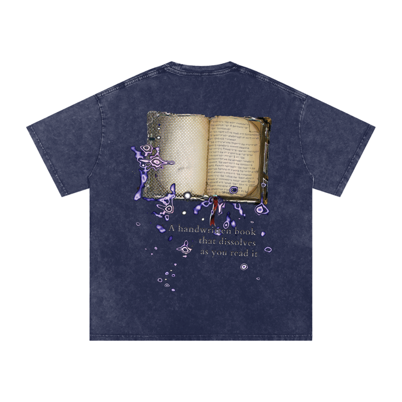 7mrog quote Snow Washed Oversized Cotton T-Shirt