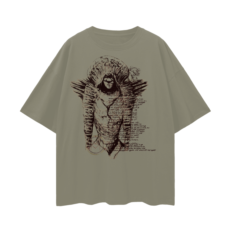 Fear and Hunger T-Shirt – Dark RPG Horror Tee, Cult Indie Game Shirt, 100% Cotton Oversized Fit