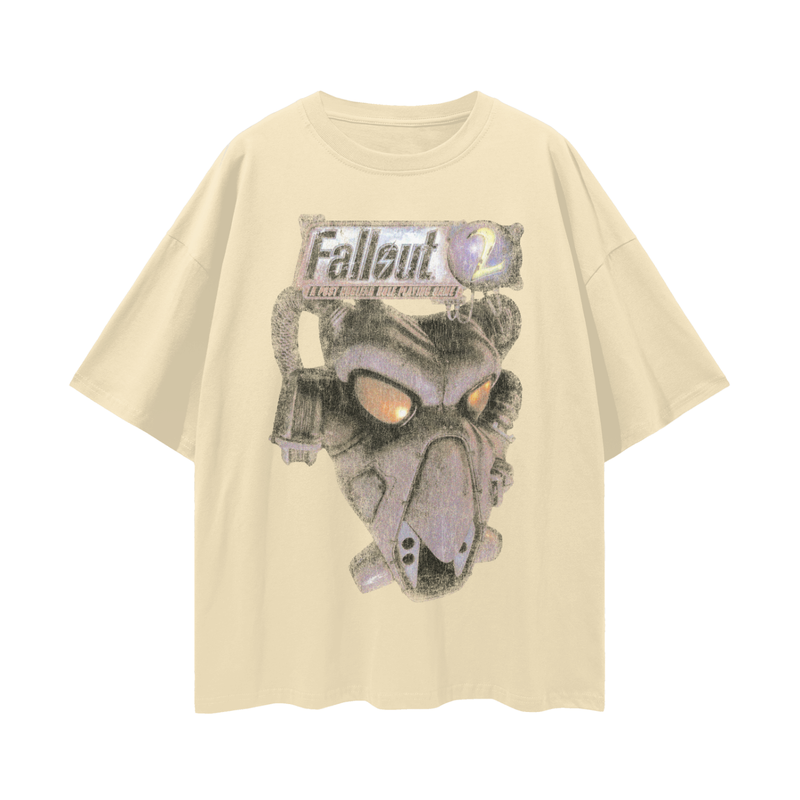 Fallout 2 Vintage Wash T-Shirt: CRPG Game Tee, 100% Cotton