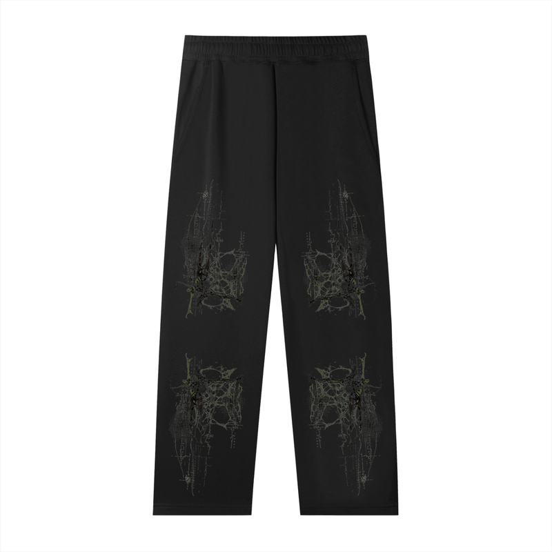 Cybersigilism Graphic Sweatpants | Grunge Y2K Streetwear Joggers | Dark Alternative Apparel