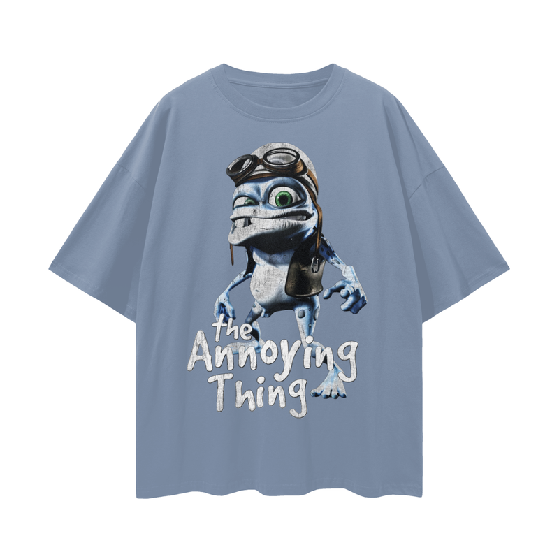 Crazy Frog Meme T-Shirt: Nostalgic 2000s Internetcore Tee The Annoying Thing 100% Cotton Unisex Loose Fit