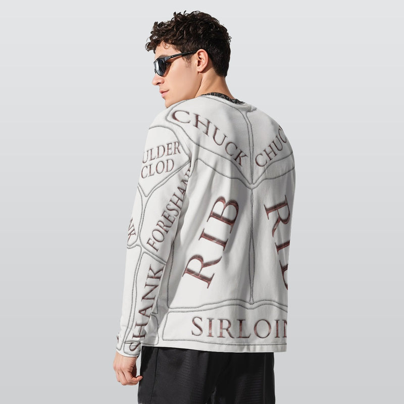 Meat Cuts Long Sleeve T-Shirt | 190GSM Cotton