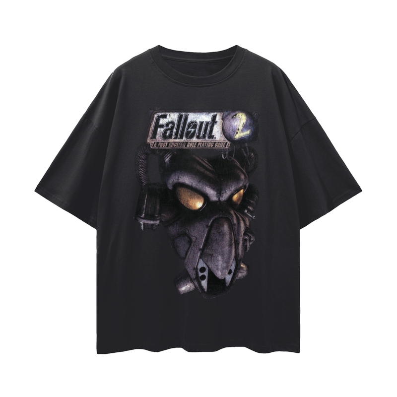 Fallout 2 Vintage Wash T-Shirt: CRPG Game Tee, 100% Cotton