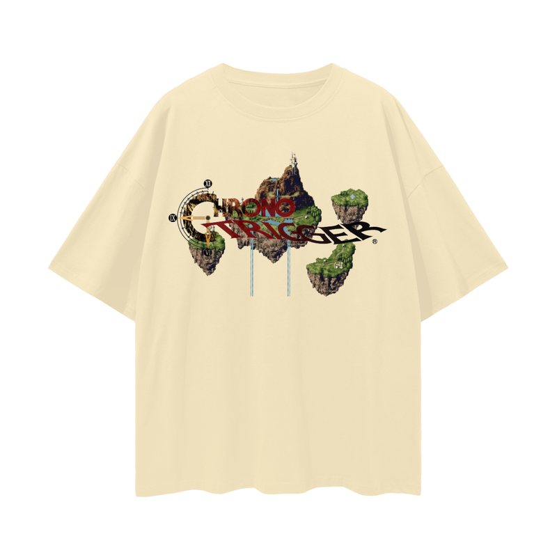 Chrono Trigger Zeal T-Shirt – Oversized RPG Classic Tee, 100% Cotton Unisex Loose Fit, Dreamlike Fantasy Aesthetic, High-Quality Print
