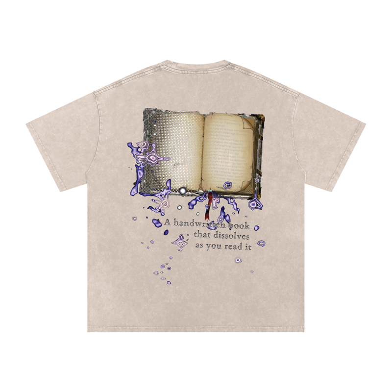 7mrog quote Snow Washed Oversized Cotton T-Shirt