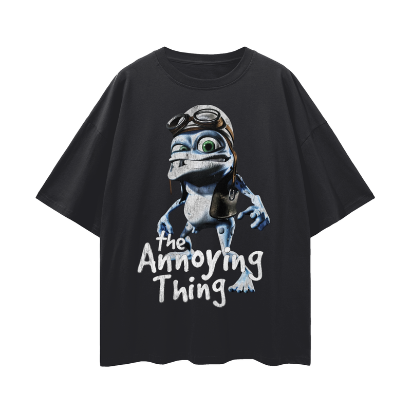 Crazy Frog Meme T-Shirt: Nostalgic 2000s Internetcore Tee The Annoying Thing 100% Cotton Unisex Loose Fit