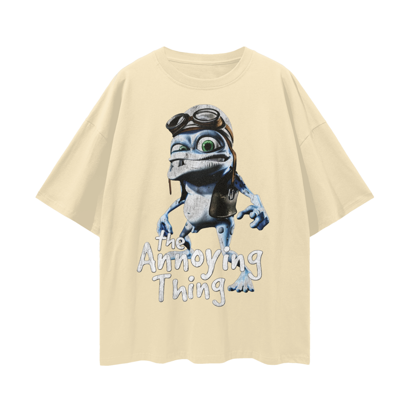 Crazy Frog Meme T-Shirt: Nostalgic 2000s Internetcore Tee The Annoying Thing 100% Cotton Unisex Loose Fit