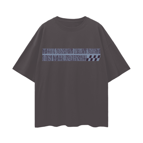 Glyph Quote Oversize Tee - 190 GSM Premium 100% Cotton Unisex Loose Fit, High-Quality Print, Soft Feel
