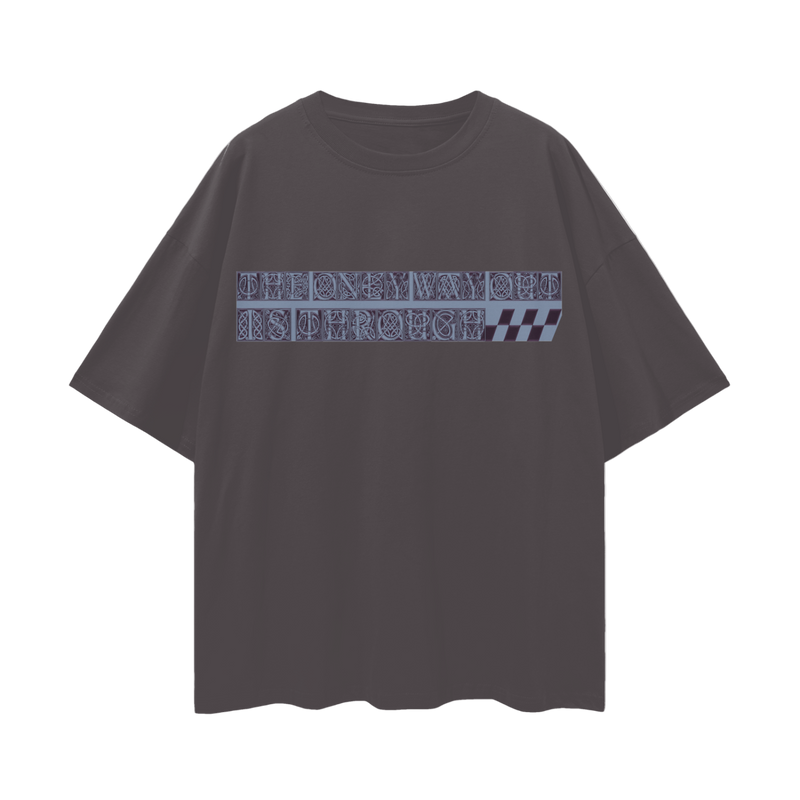 Glyph Quote Oversize Tee - 190 GSM Premium 100% Cotton Unisex Loose Fit, High-Quality Print, Soft Feel