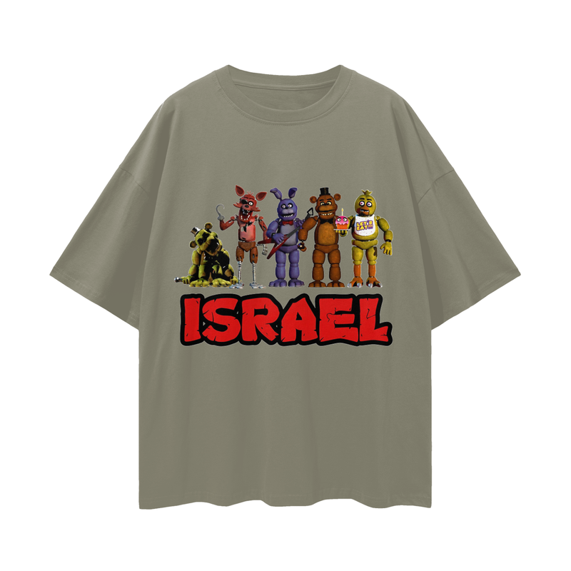 Fnaf israel Loose Drop Shoulder T-Shirt