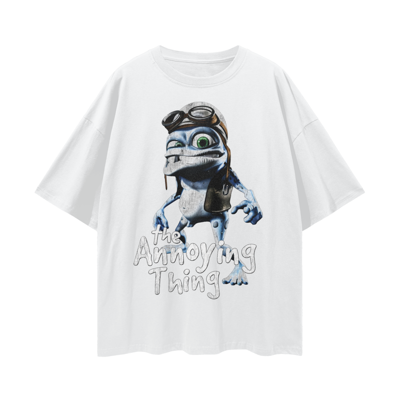 Crazy Frog Meme T-Shirt: Nostalgic 2000s Internetcore Tee The Annoying Thing 100% Cotton Unisex Loose Fit