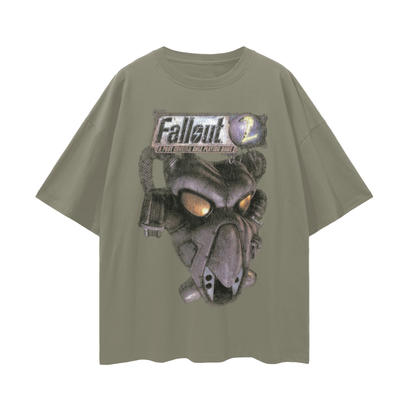 Fallout 2 Vintage Wash T-Shirt: CRPG Game Tee, 100% Cotton