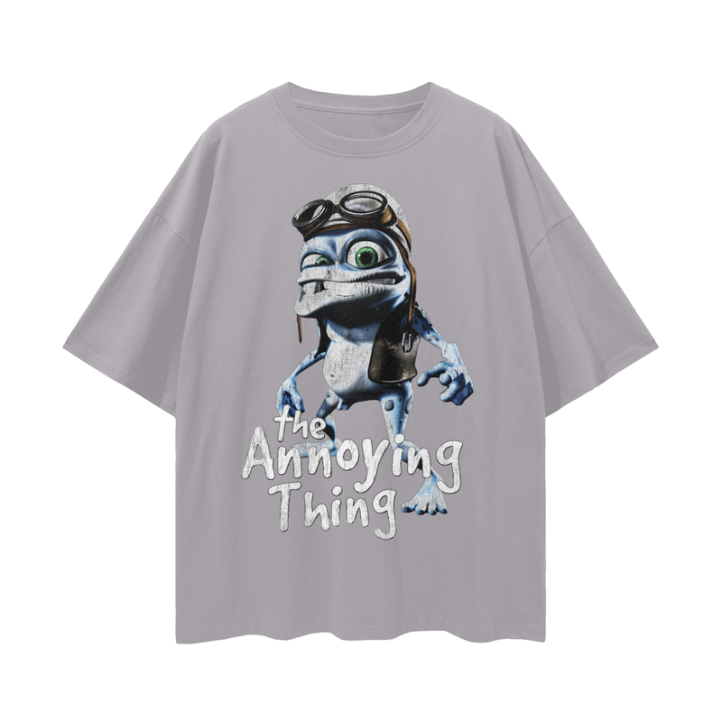Crazy Frog Meme T-Shirt: Nostalgic 2000s Internetcore Tee The Annoying Thing 100% Cotton Unisex Loose Fit