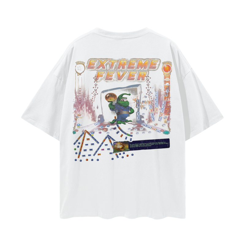 Peggle T-Shirt – Bjorn & Splork Oversized Tee, 100% Cotton Vintage Gaming Streetwear