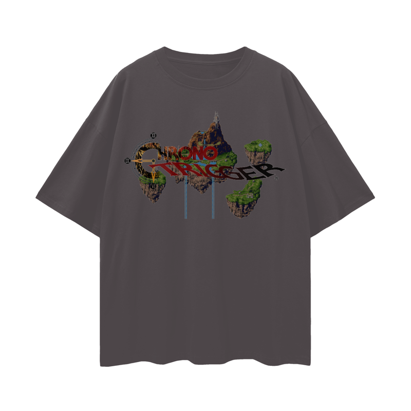 Chrono Trigger Zeal T-Shirt – Oversized RPG Classic Tee, 100% Cotton Unisex Loose Fit, Dreamlike Fantasy Aesthetic, High-Quality Print