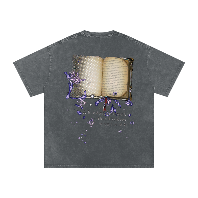 7mrog quote Snow Washed Oversized Cotton T-Shirt