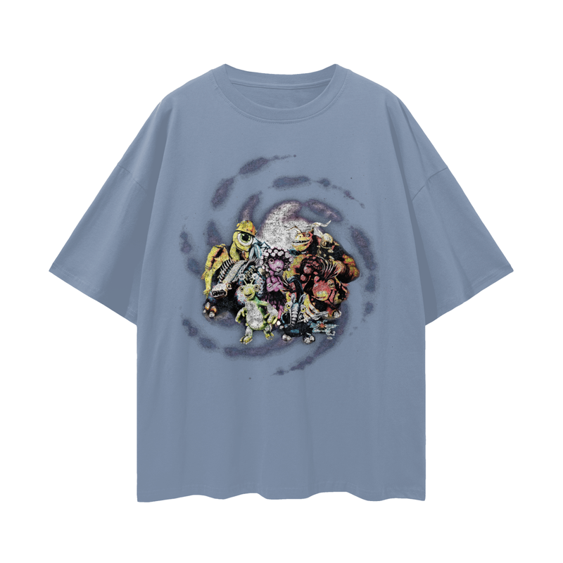 Vintage Spore Oversized Tee: Retro Gamer 100% Cotton Shirt