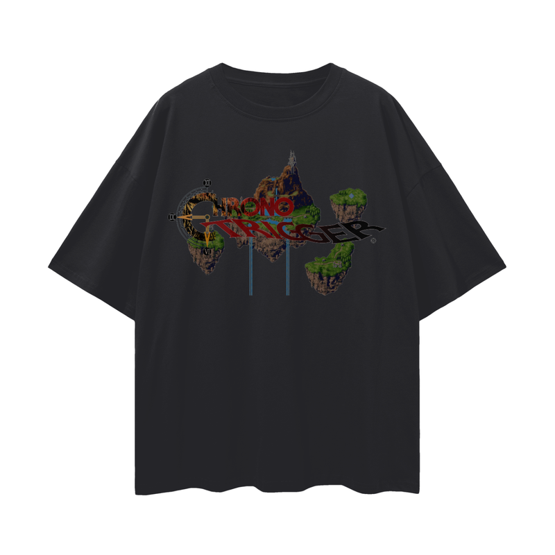 Chrono Trigger Zeal T-Shirt – Oversized RPG Classic Tee, 100% Cotton Unisex Loose Fit, Dreamlike Fantasy Aesthetic, High-Quality Print