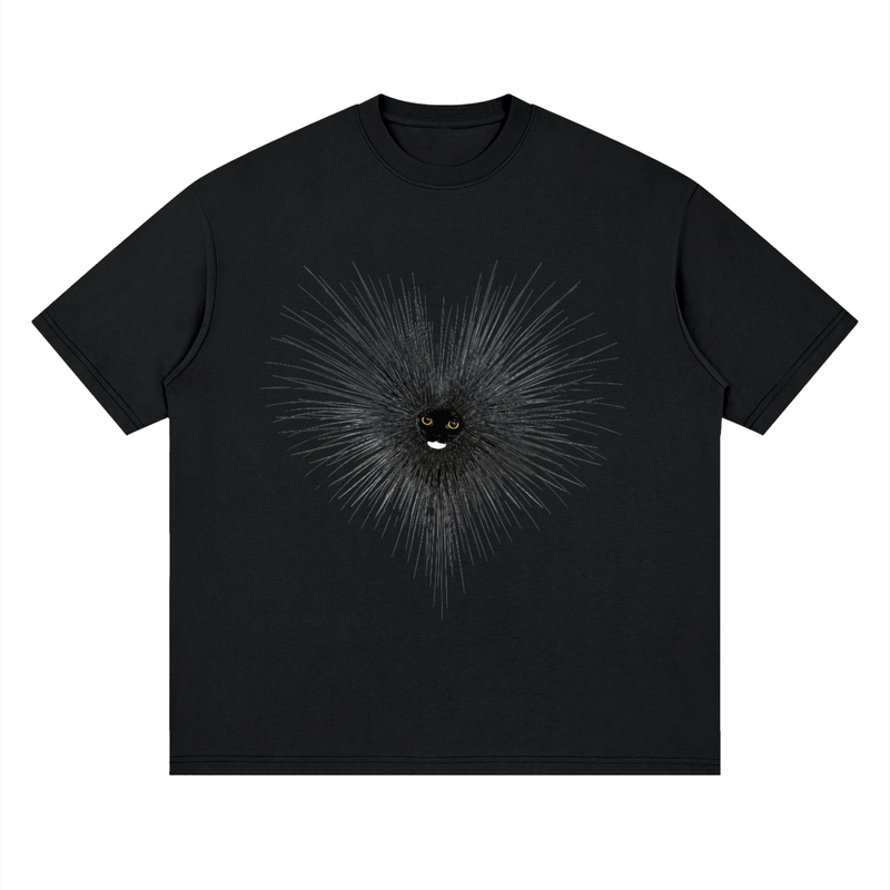 cat whisker heart T-Shirt
