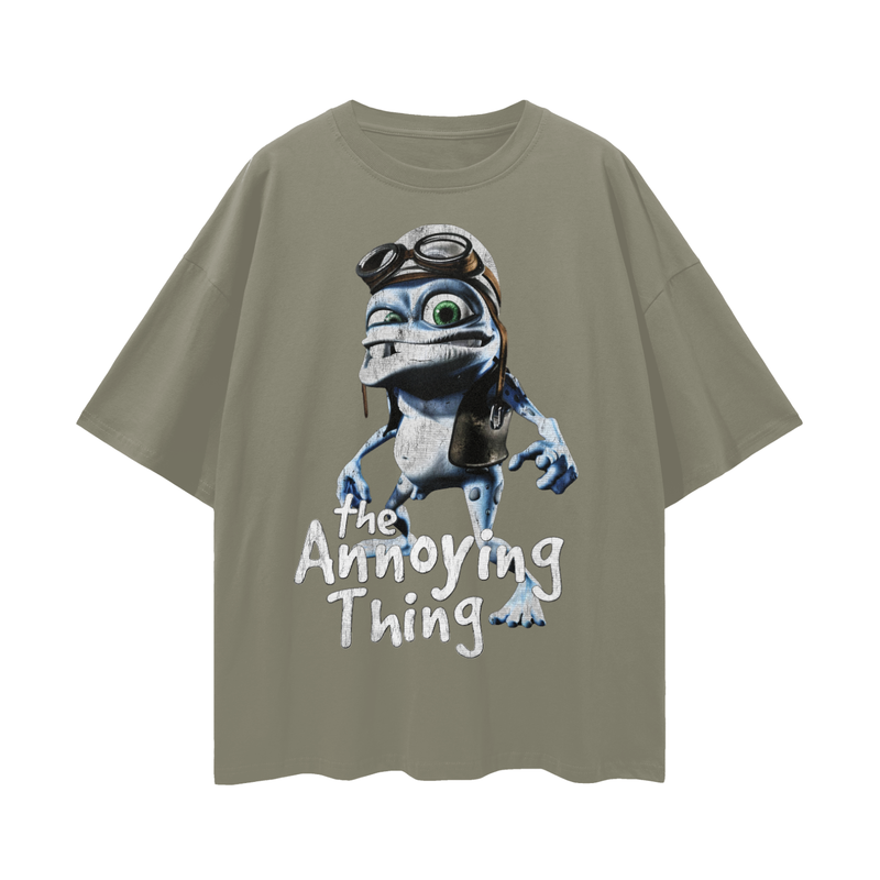 Crazy Frog Meme T-Shirt: Nostalgic 2000s Internetcore Tee The Annoying Thing 100% Cotton Unisex Loose Fit