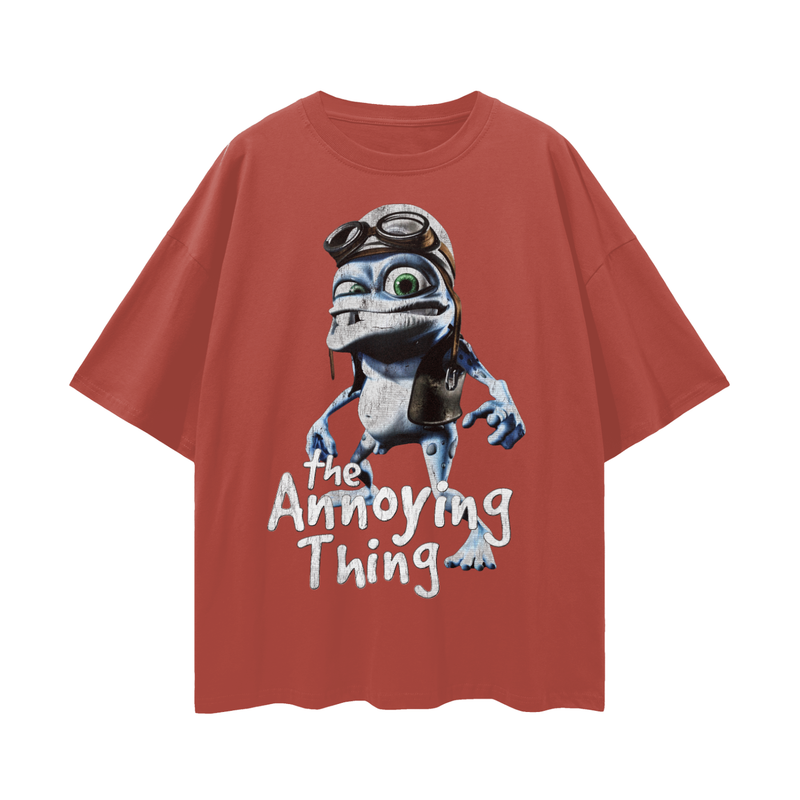 Crazy Frog Meme T-Shirt: Nostalgic 2000s Internetcore Tee The Annoying Thing 100% Cotton Unisex Loose Fit