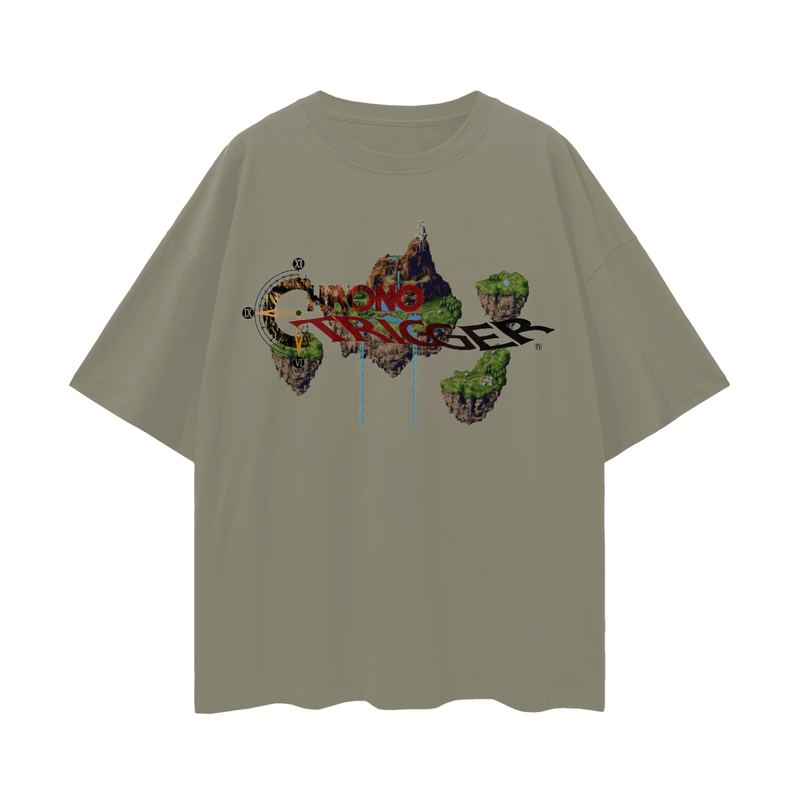 Chrono Trigger Zeal T-Shirt – Oversized RPG Classic Tee, 100% Cotton Unisex Loose Fit, Dreamlike Fantasy Aesthetic, High-Quality Print