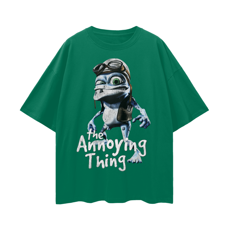 Crazy Frog Meme T-Shirt: Nostalgic 2000s Internetcore Tee The Annoying Thing 100% Cotton Unisex Loose Fit