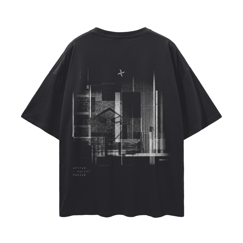 burial Streetwear Loose Drop Shoulder T-Shirt