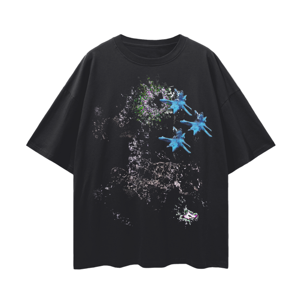 Optimistic_Fluid_Dynamics_Tee%SpongeBob_E-commerce_Dentistry_Product Oversize Deep Drop Shoulder Tee - 190 GSM