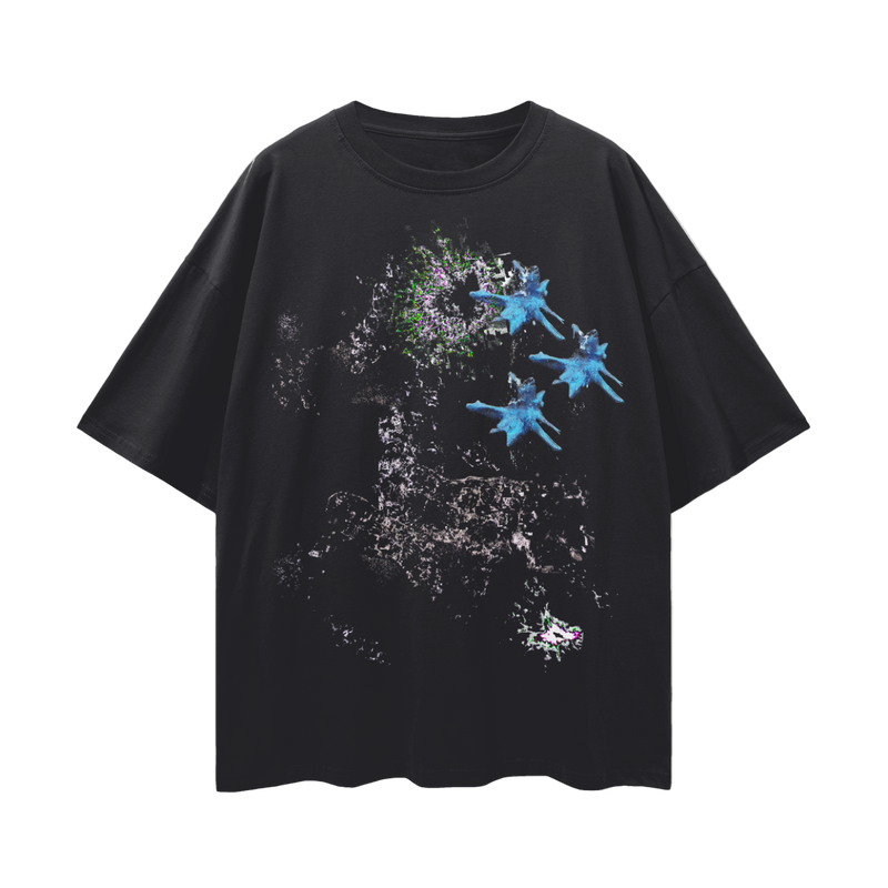 Optimistic_Fluid_Dynamics_Tee%SpongeBob_E-commerce_Dentistry_Product Oversize Deep Drop Shoulder Tee - 190 GSM