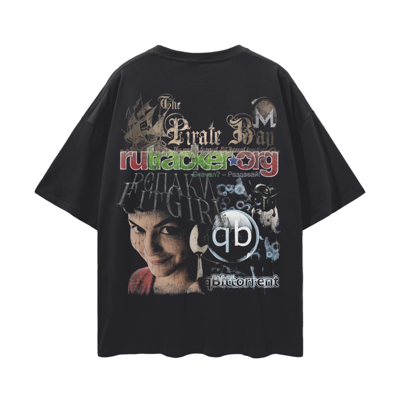 Digital Underground Piracy Shirt – FitGirl, RuTracker, qBittorrent, Monero, Silk Road 100% Cotton Unisex, High-Quality Print, Soft Feel