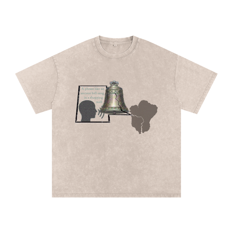 7mrog quote Snow Washed Oversized Cotton T-Shirt