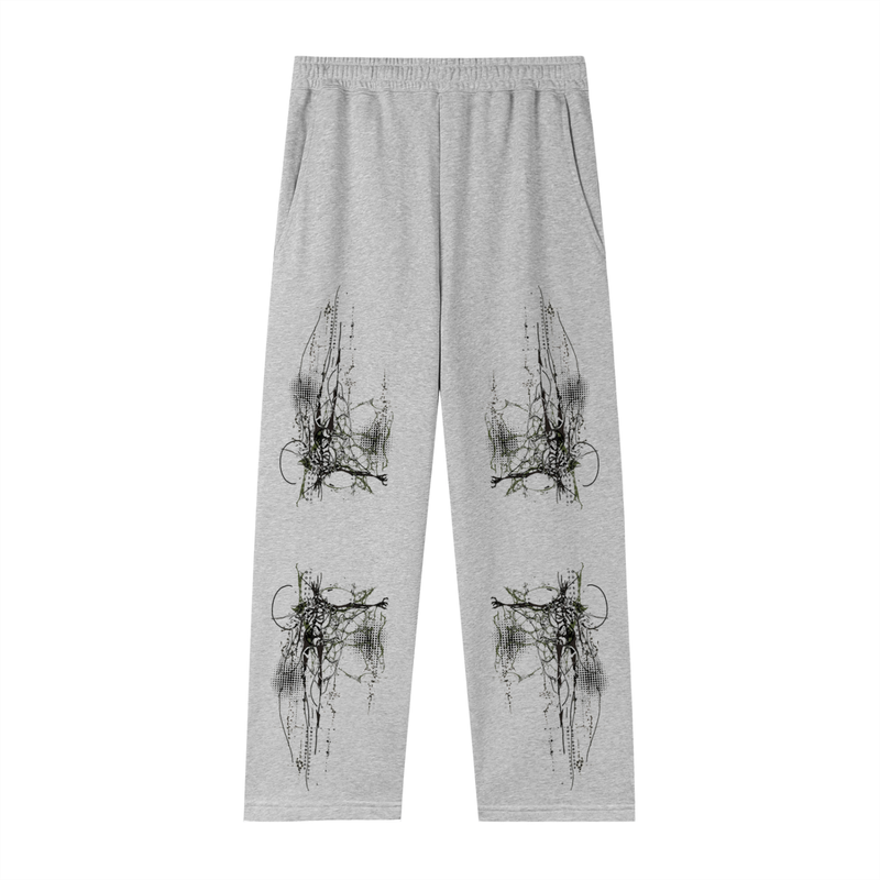 Cybersigilism Graphic Sweatpants | Grunge Y2K Streetwear Joggers | Dark Alternative Apparel