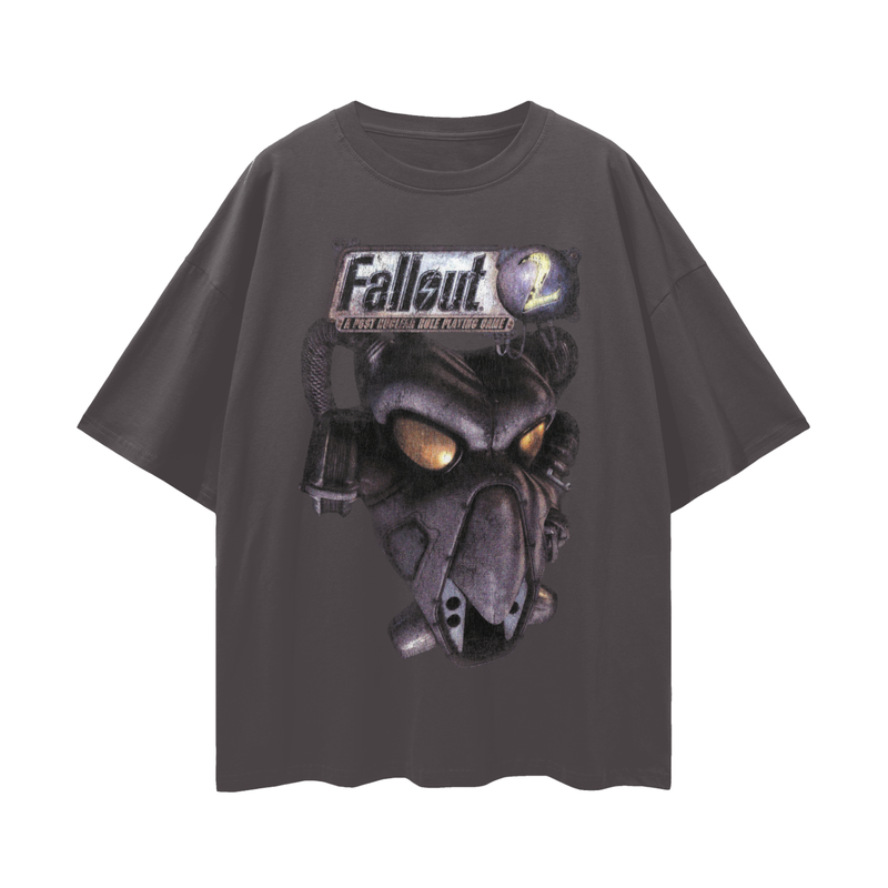 Fallout 2 Vintage Wash T-Shirt: CRPG Game Tee, 100% Cotton