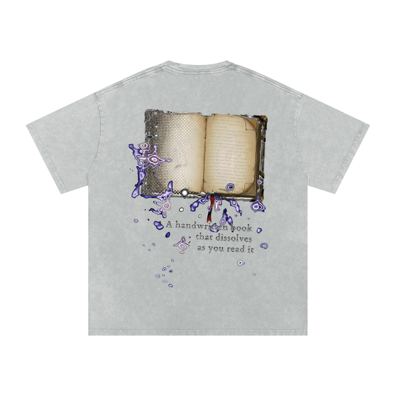 7mrog quote Snow Washed Oversized Cotton T-Shirt