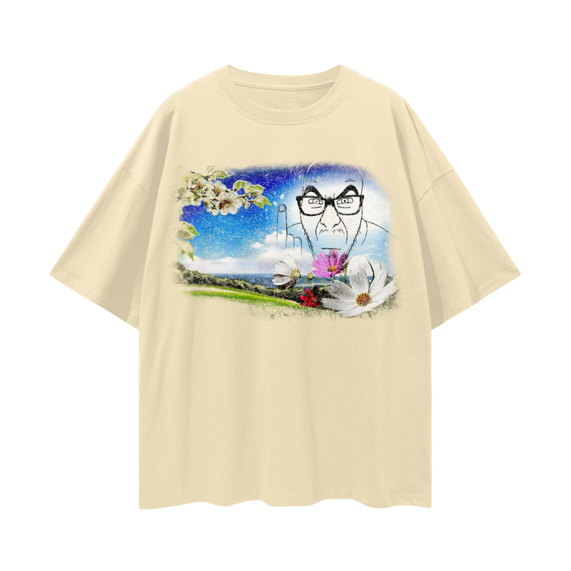 Sunshine Of Eternal Malice Oversize Tee - 190 GSM Premium 100% Cotton Unisex Loose Fit, High-Quality Print, Soft Feel