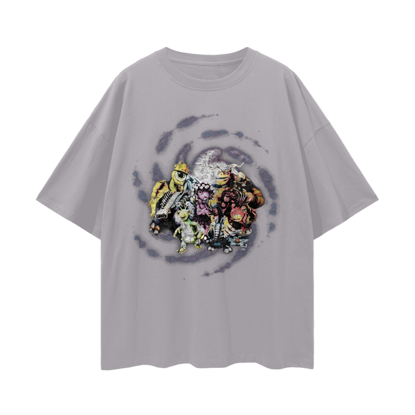 Vintage Spore Oversized Tee: Retro Gamer 100% Cotton Shirt