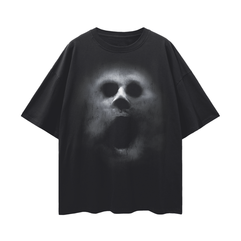 Really Scary Ghost Loose Drop Shoulder T-Shirt