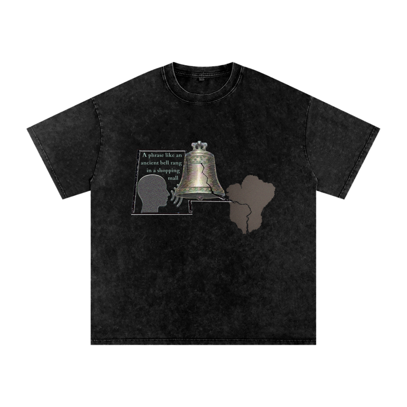7mrog quote Snow Washed Oversized Cotton T-Shirt
