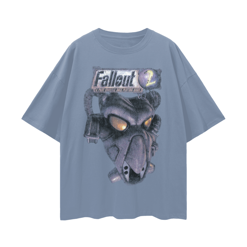 Fallout 2 Vintage Wash T-Shirt: CRPG Game Tee, 100% Cotton
