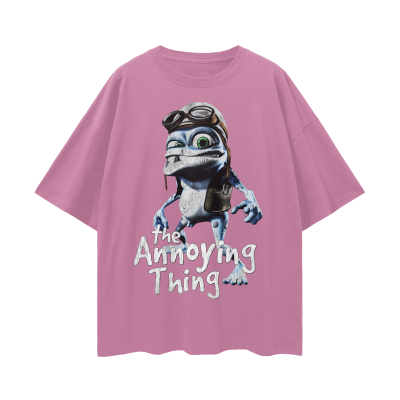 Crazy Frog Meme T-Shirt: Nostalgic 2000s Internetcore Tee The Annoying Thing 100% Cotton Unisex Loose Fit