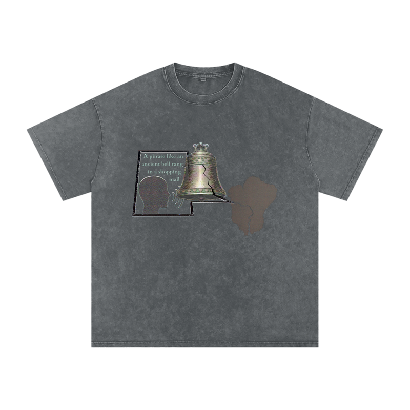 7mrog quote Snow Washed Oversized Cotton T-Shirt